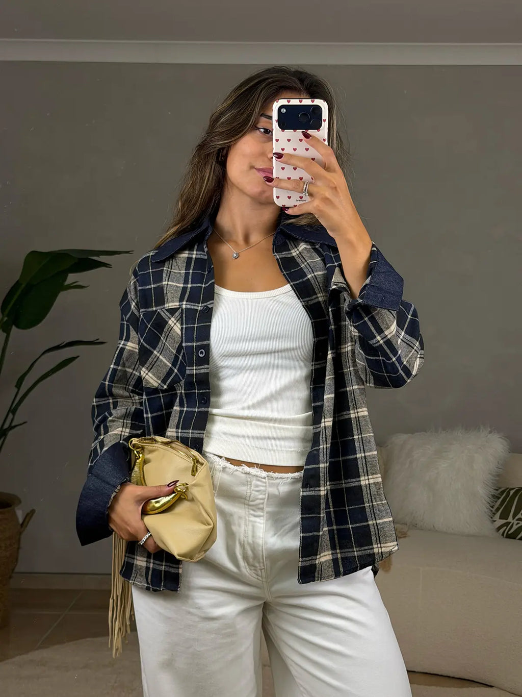 Camisa Flanela Azul
