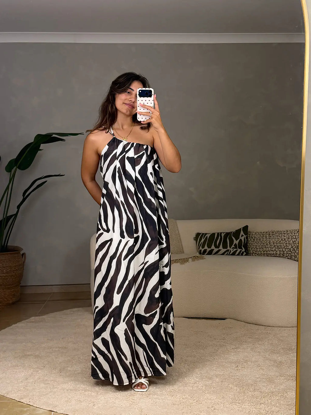 Vestido Maxi Zebra