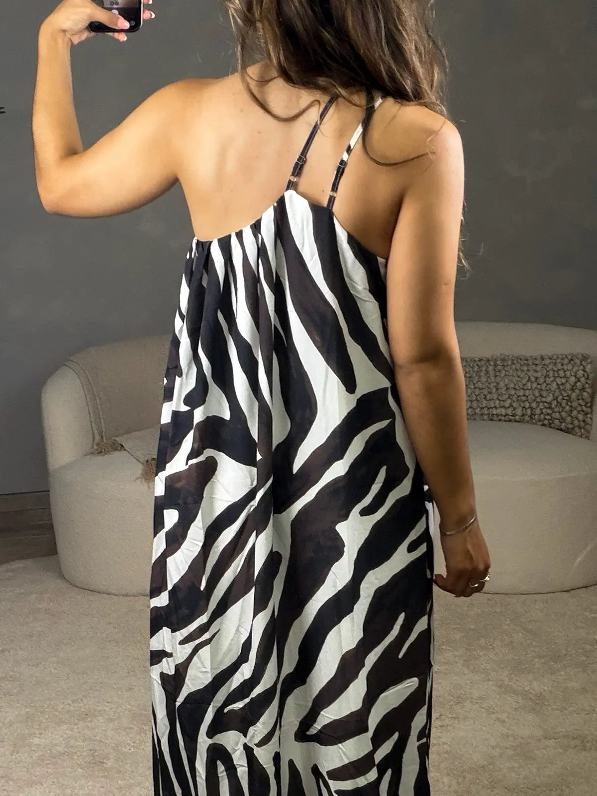 Vestido Maxi Zebra