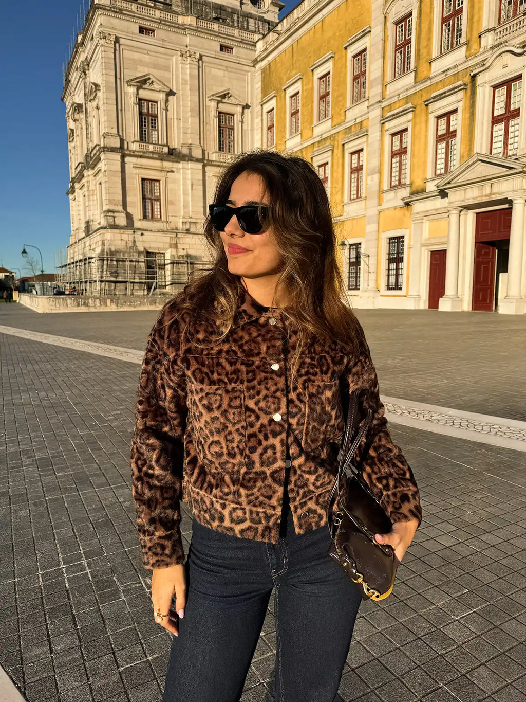 Casaco de Pelo Animal Print — Pré-venda | Envios a partir de 21/01