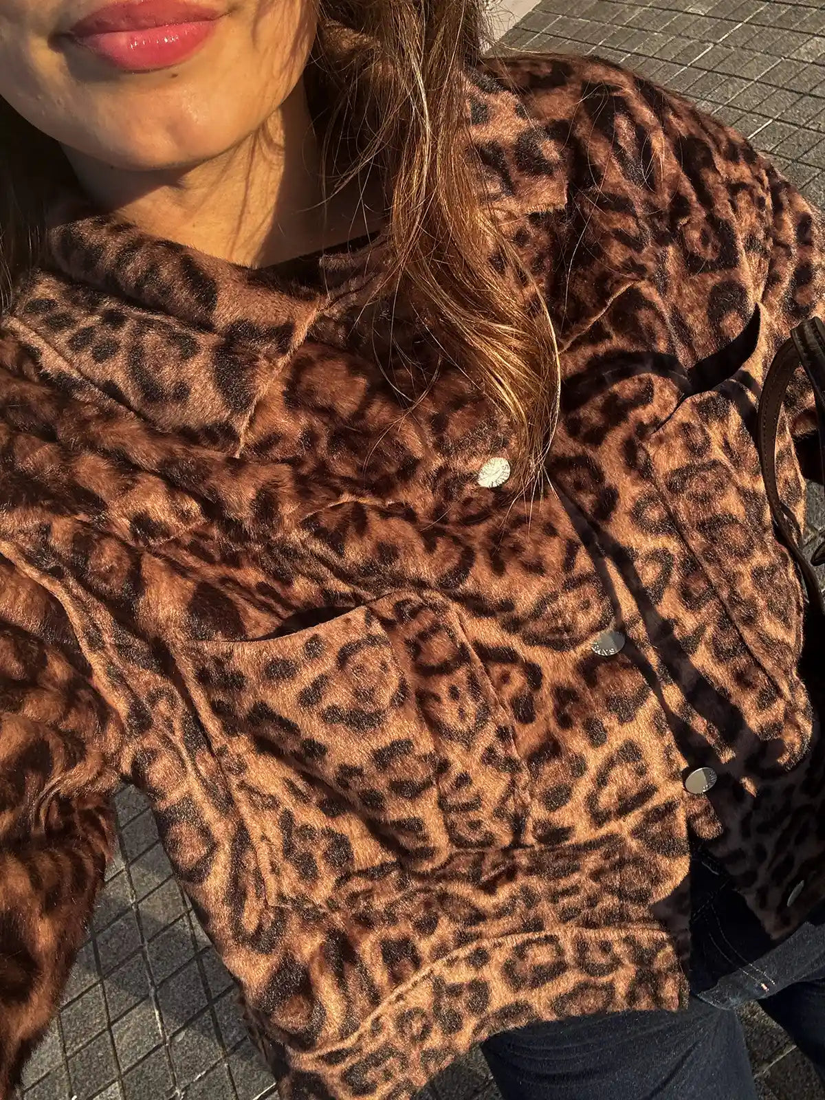 Casaco de Pelo Animal Print — Pré-venda | Envios a partir de 21/01