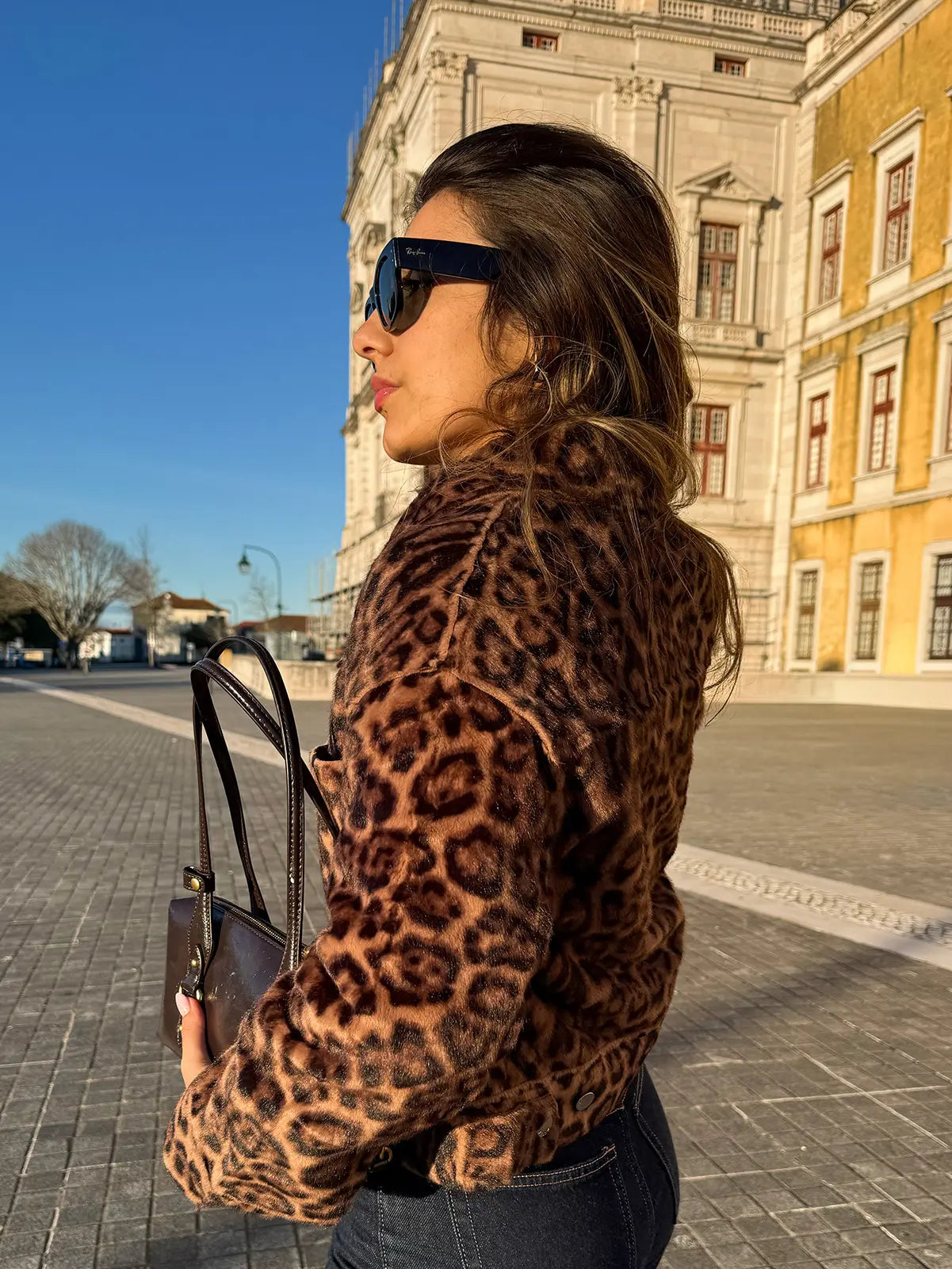 Casaco de Pelo Animal Print — Pré-venda | Envios a partir de 21/01