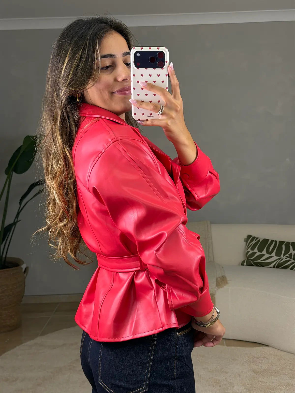 Casaco Polipele Gola Alta Vermelho