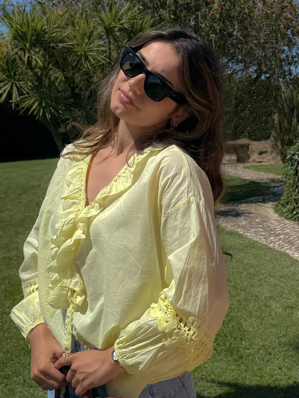 Blusa Boho Amarela