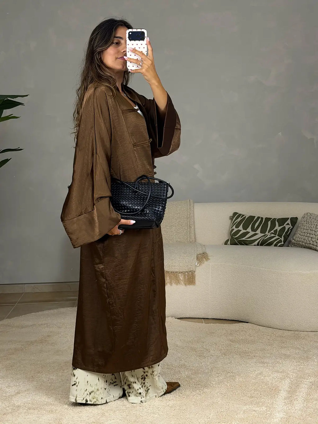 Kimono Castanho Chocolate