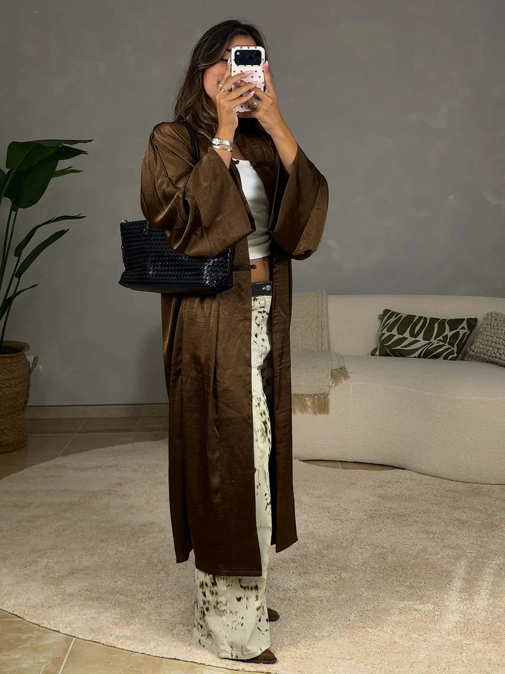 Kimono Castanho Chocolate