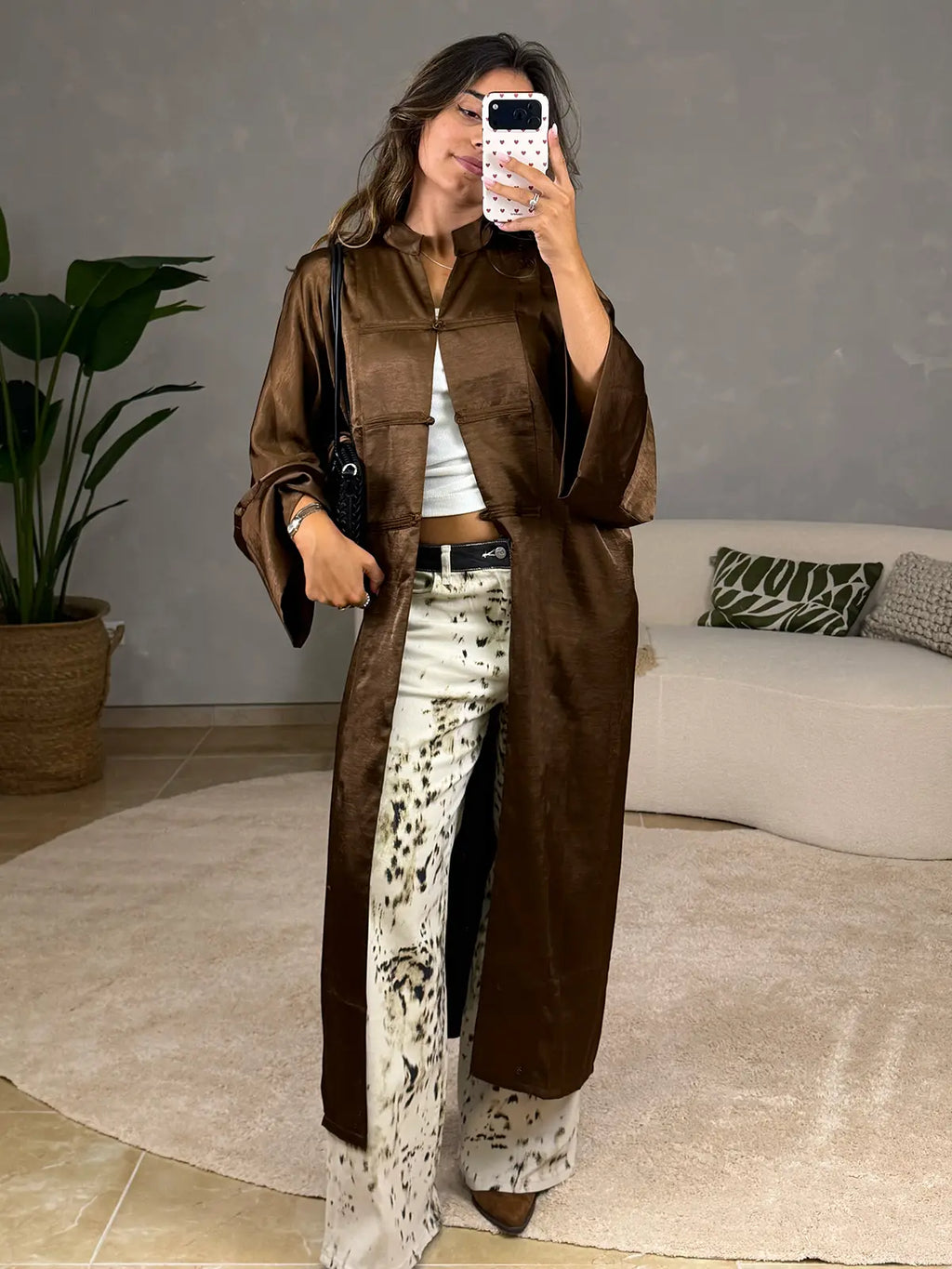 Kimono Castanho Chocolate