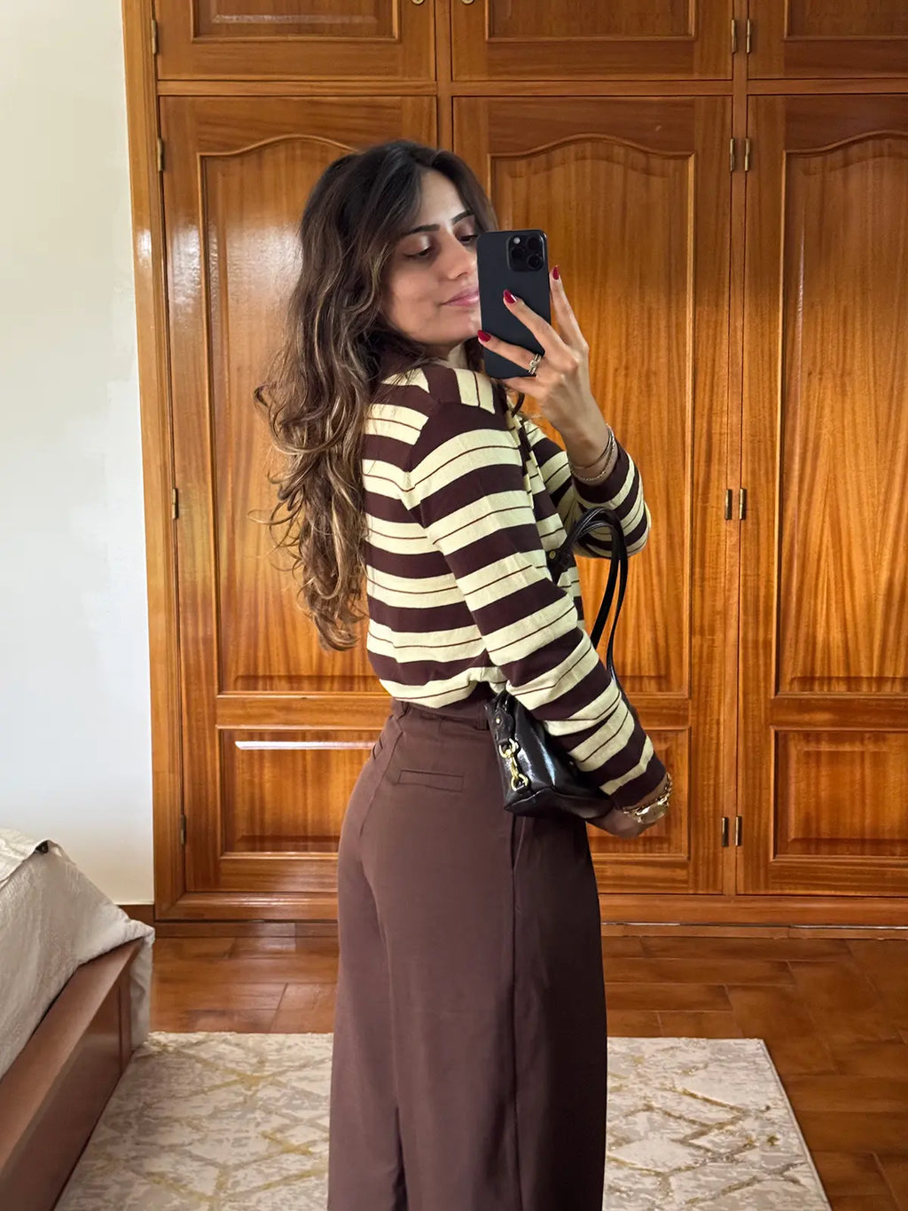 Polo de Malha às Riscas Amarelo