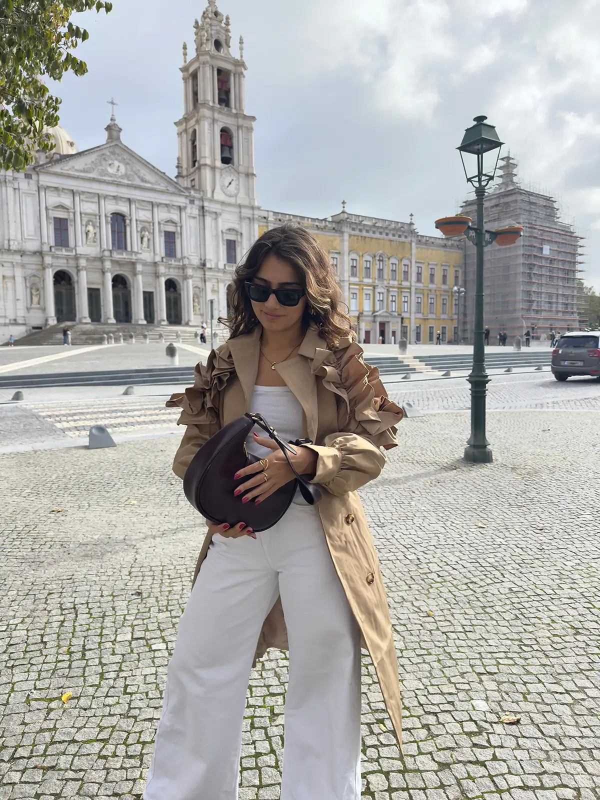 Gabardine com Folhos