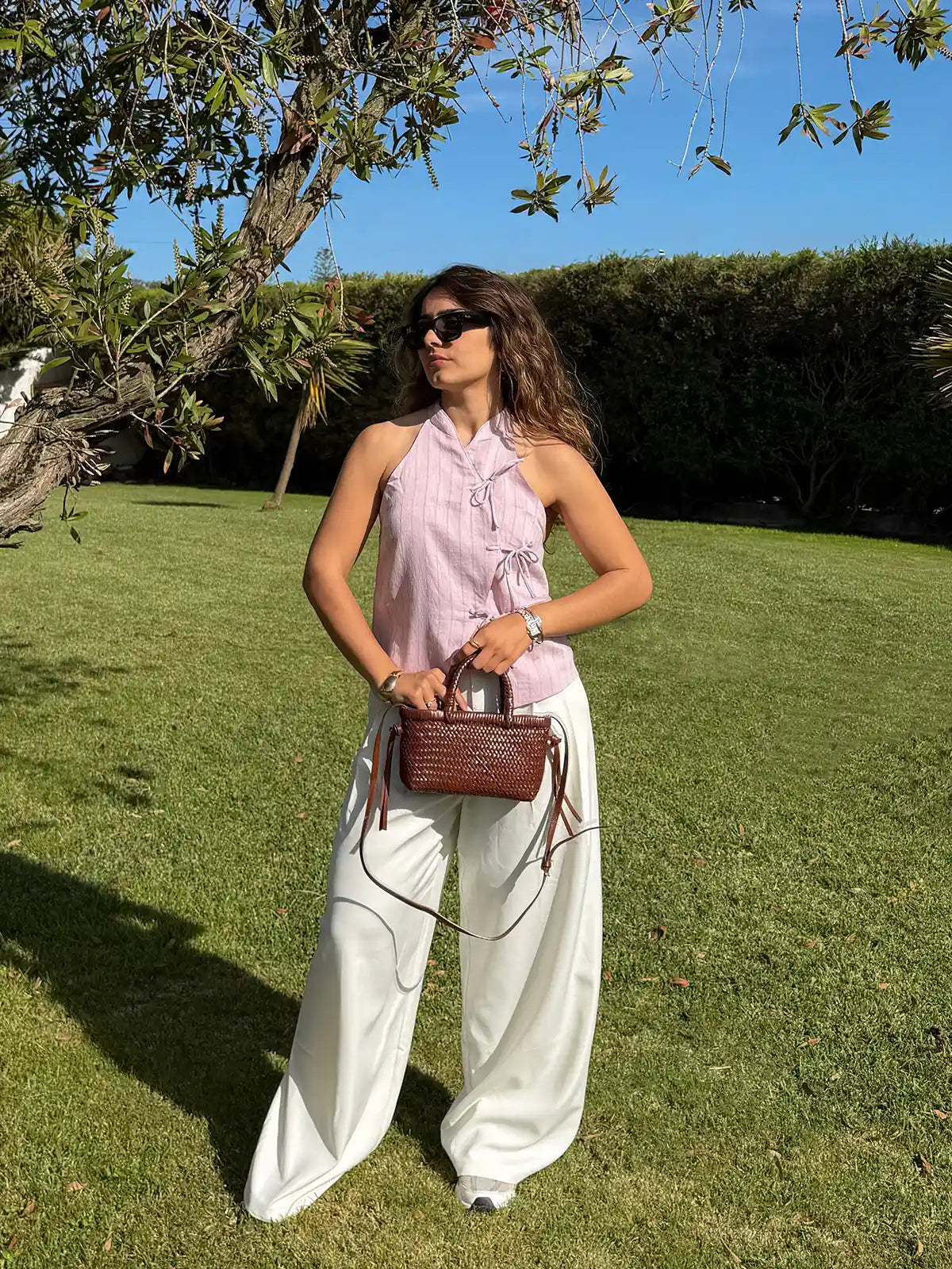 Pink Halter Top with Side Ties | Pre-sale (Shipping from 08/05)