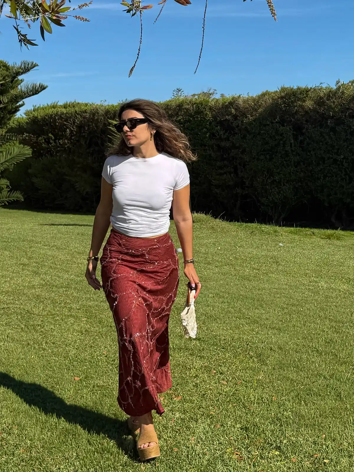 Saia Midi com Pedraria