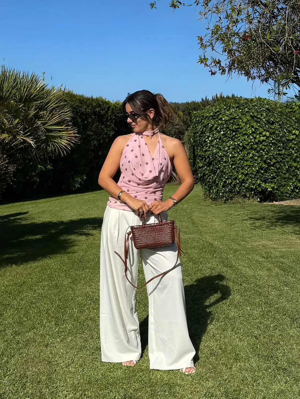 Top Polka Dot Rosa
