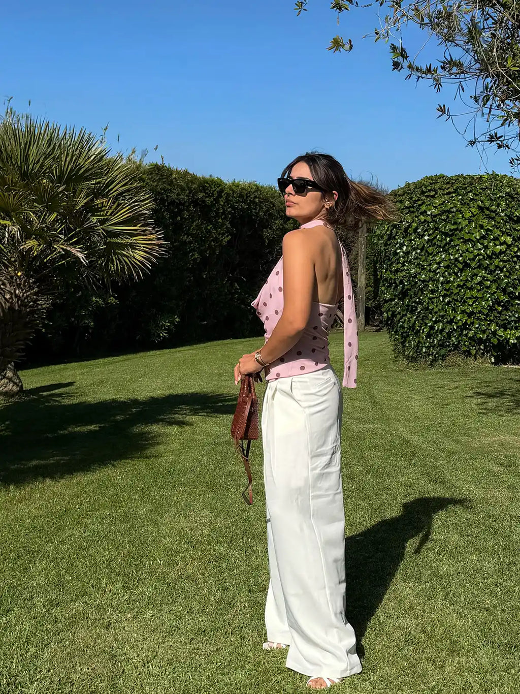 Top Polka Dot Rosa