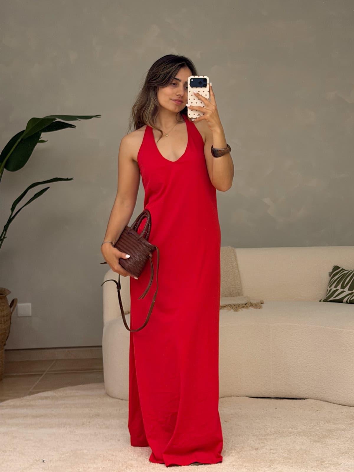 Vestido Vermelho Comprido Lumina