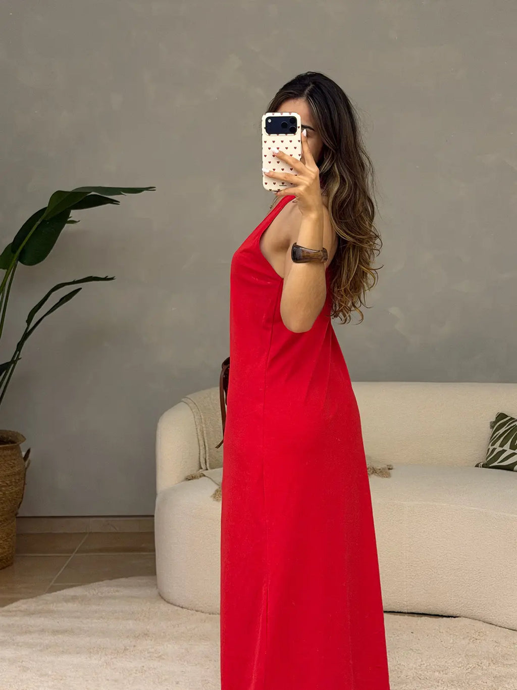 Vestido Vermelho Comprido Lumina