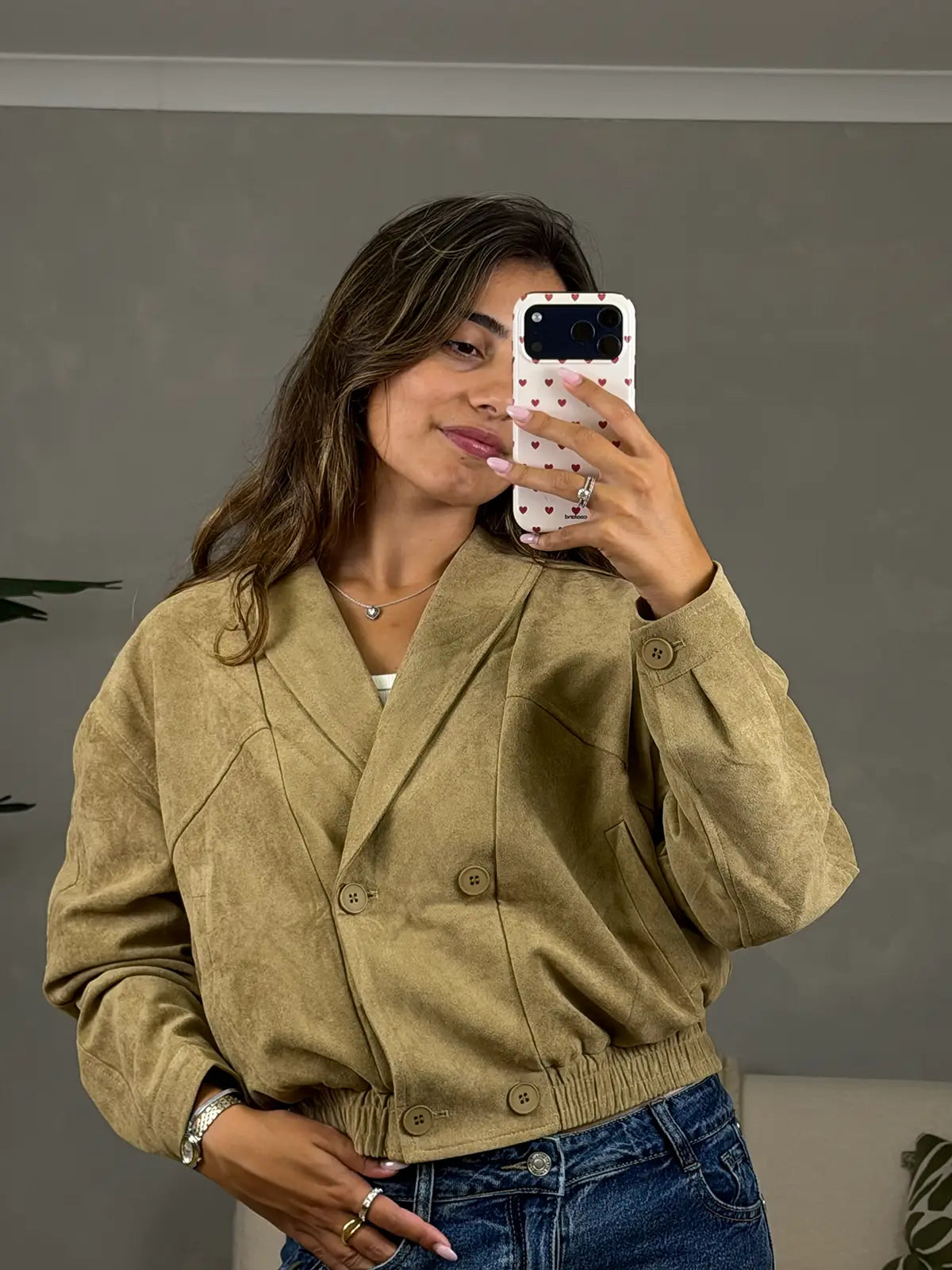 Camel Suede Jacket