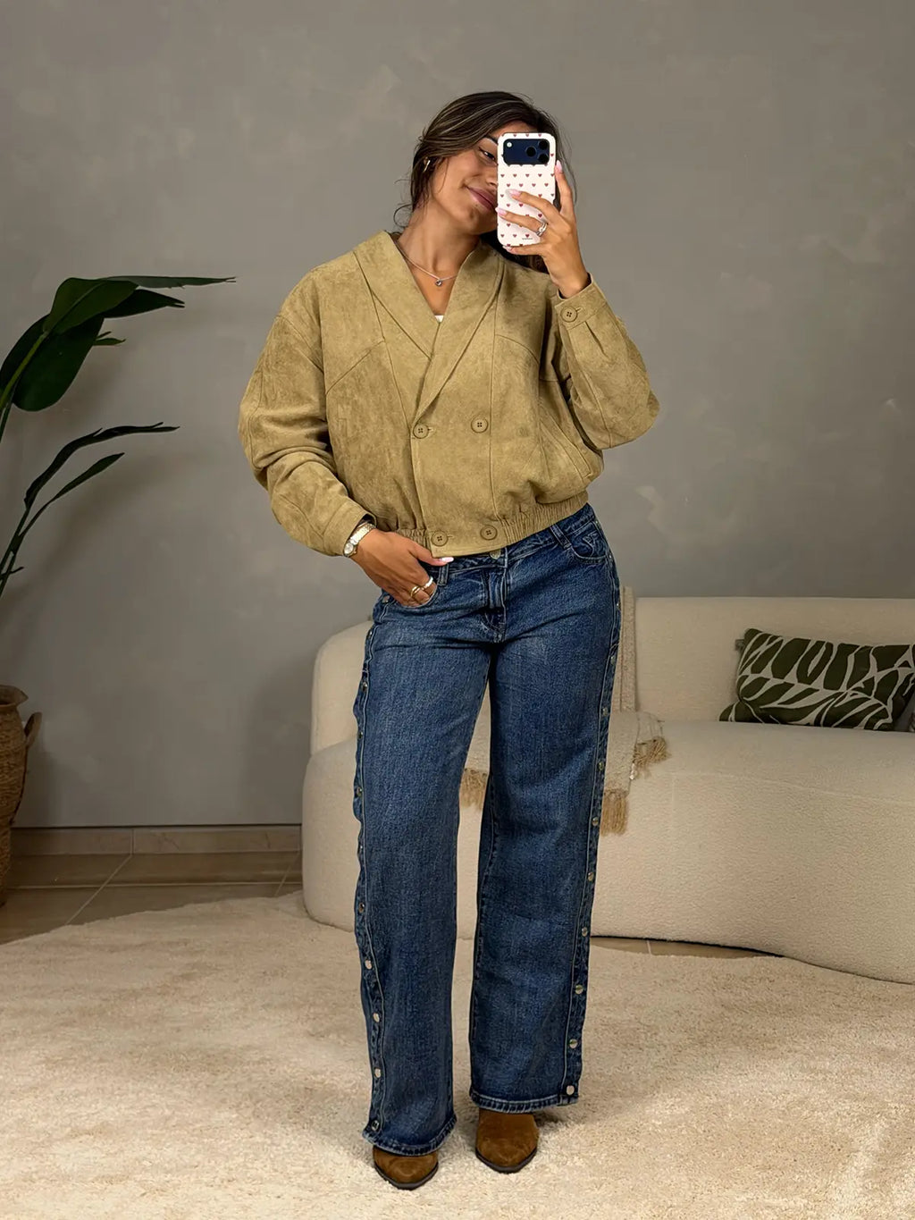 Camel Suede Jacket