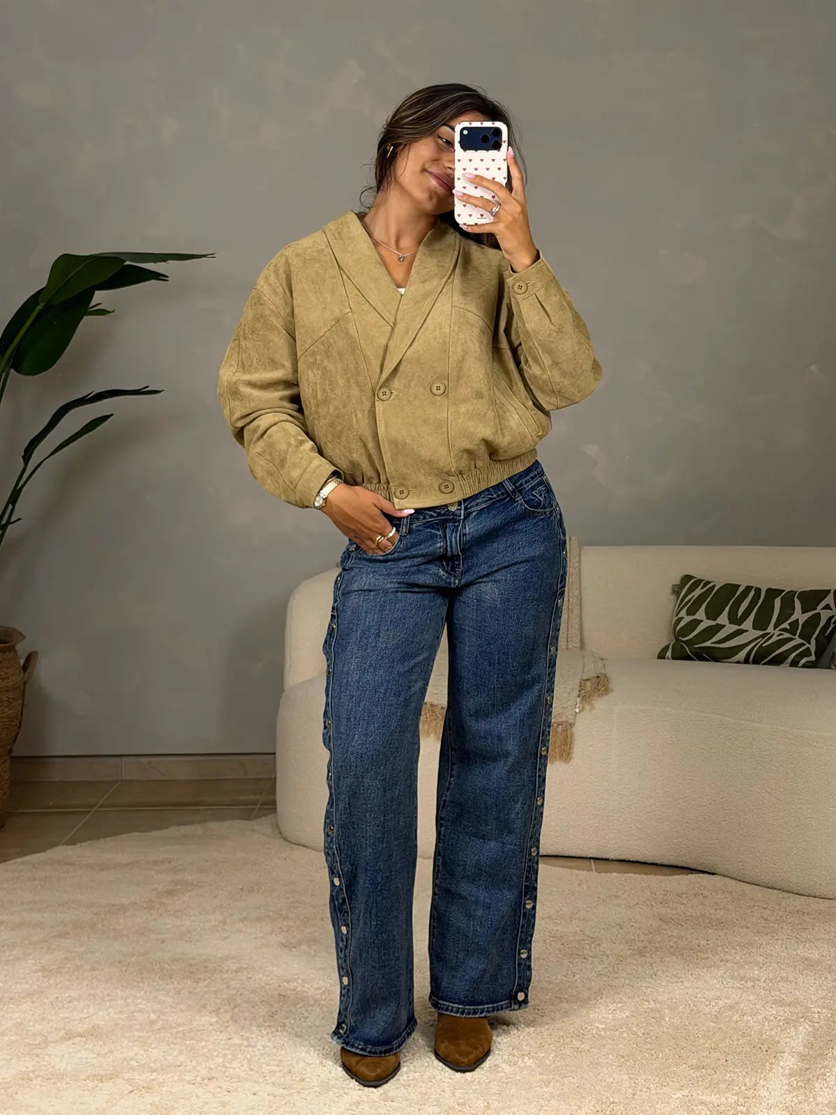 Camel Suede Jacket