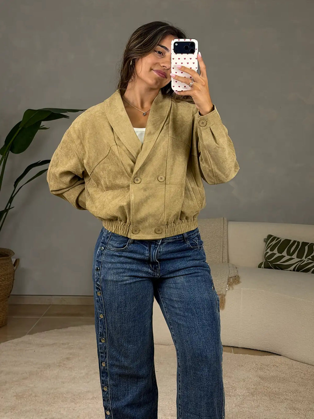 Camel Suede Jacket